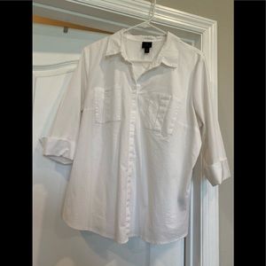 White button down